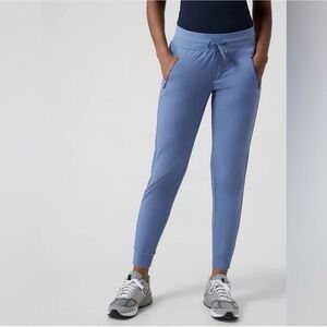 Athleta Trekkie North Jogger Pants Active Outdoor Zip Pocket Blue SZ 14